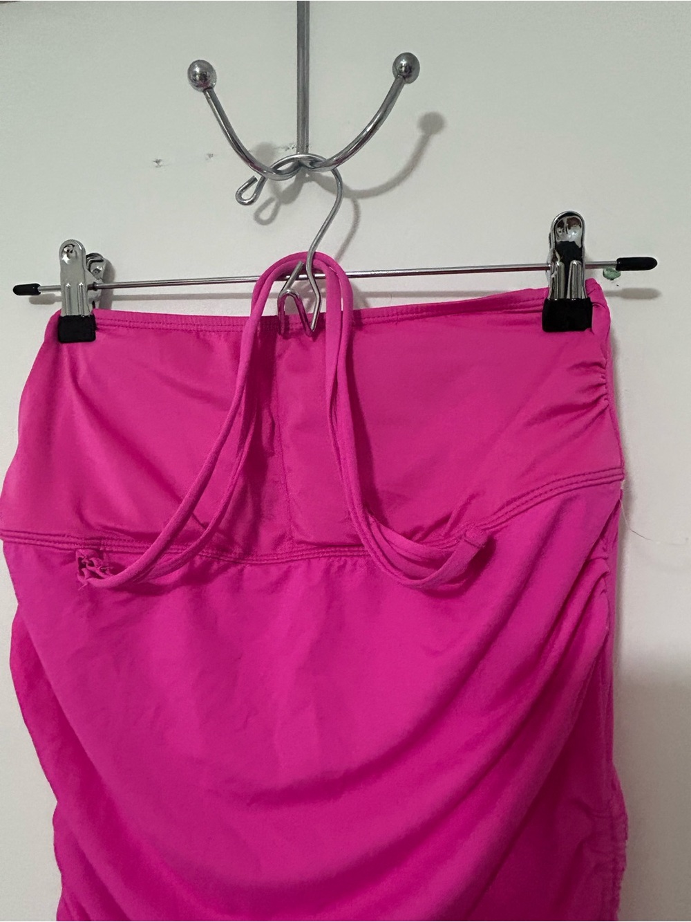 Roxy Bright Pink Swim Halter Top - Picture 2 of 4